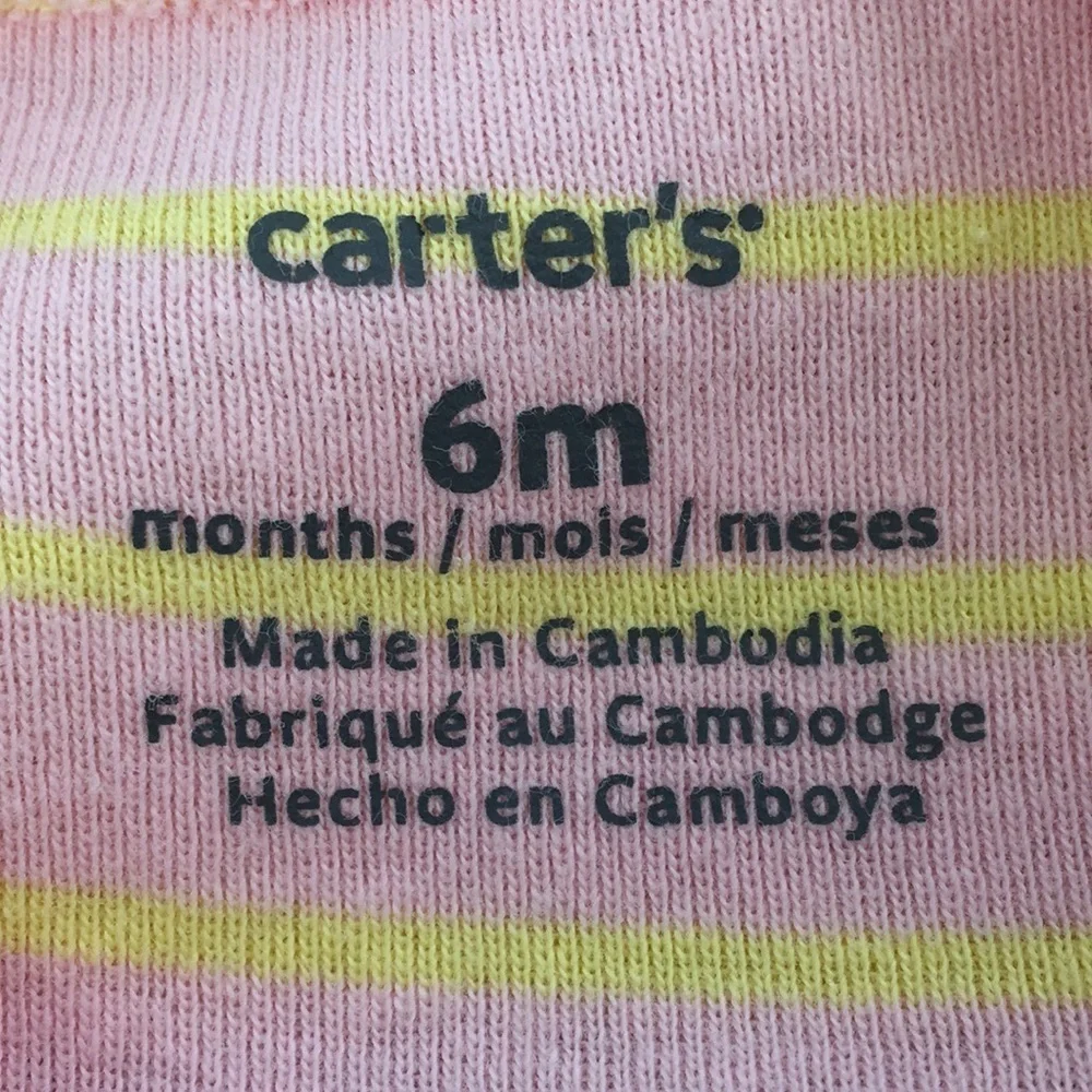 Carters Girls Summer Outfit Bundle of 6 Size 6mo EXCELLENT Condition